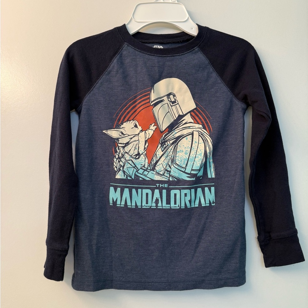 Jumping Beans Navy Mandalorian Long Sleeve Tee